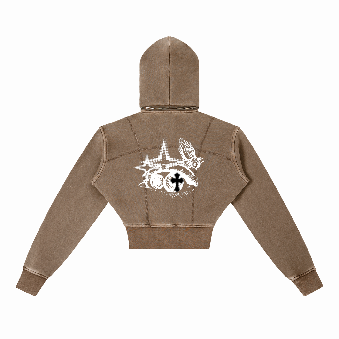 EYE OF FAITH - Cropped Hoodie