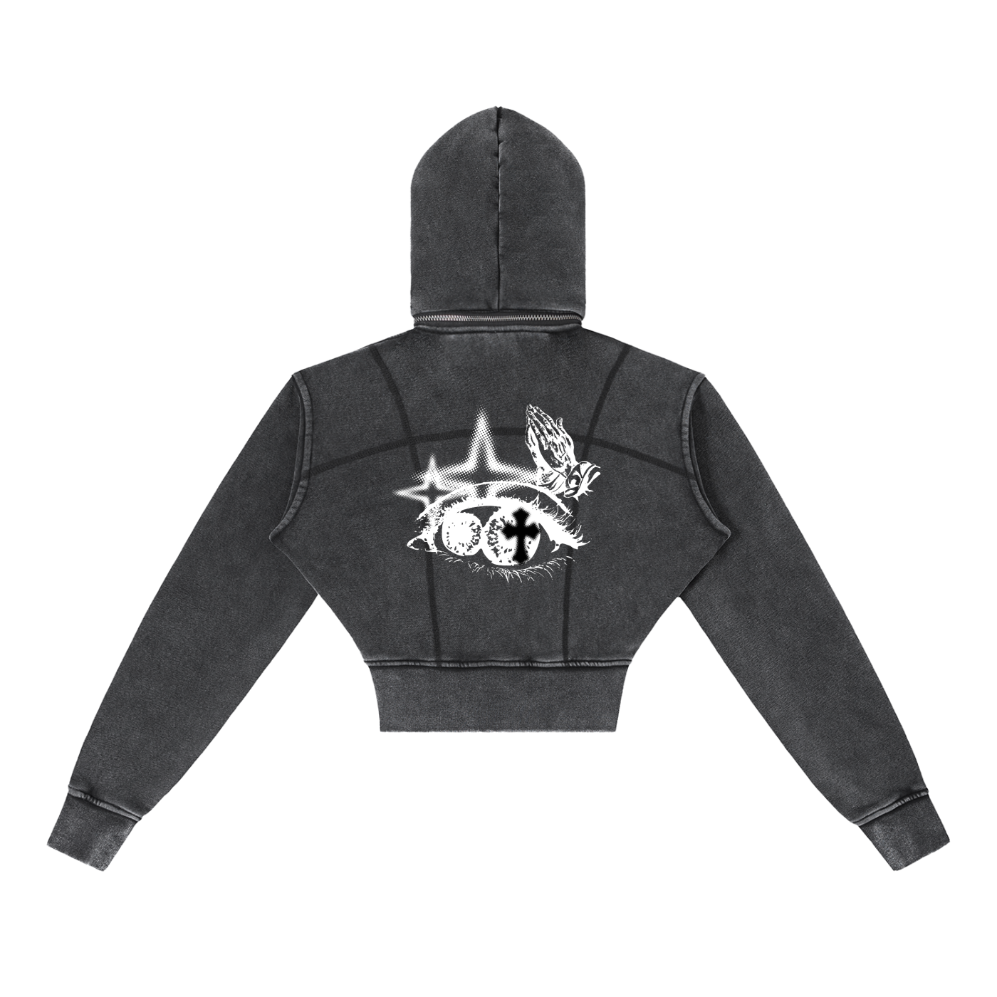 EYEOFFAITH ,Cropped hoodie ,Streetwear ,Christ