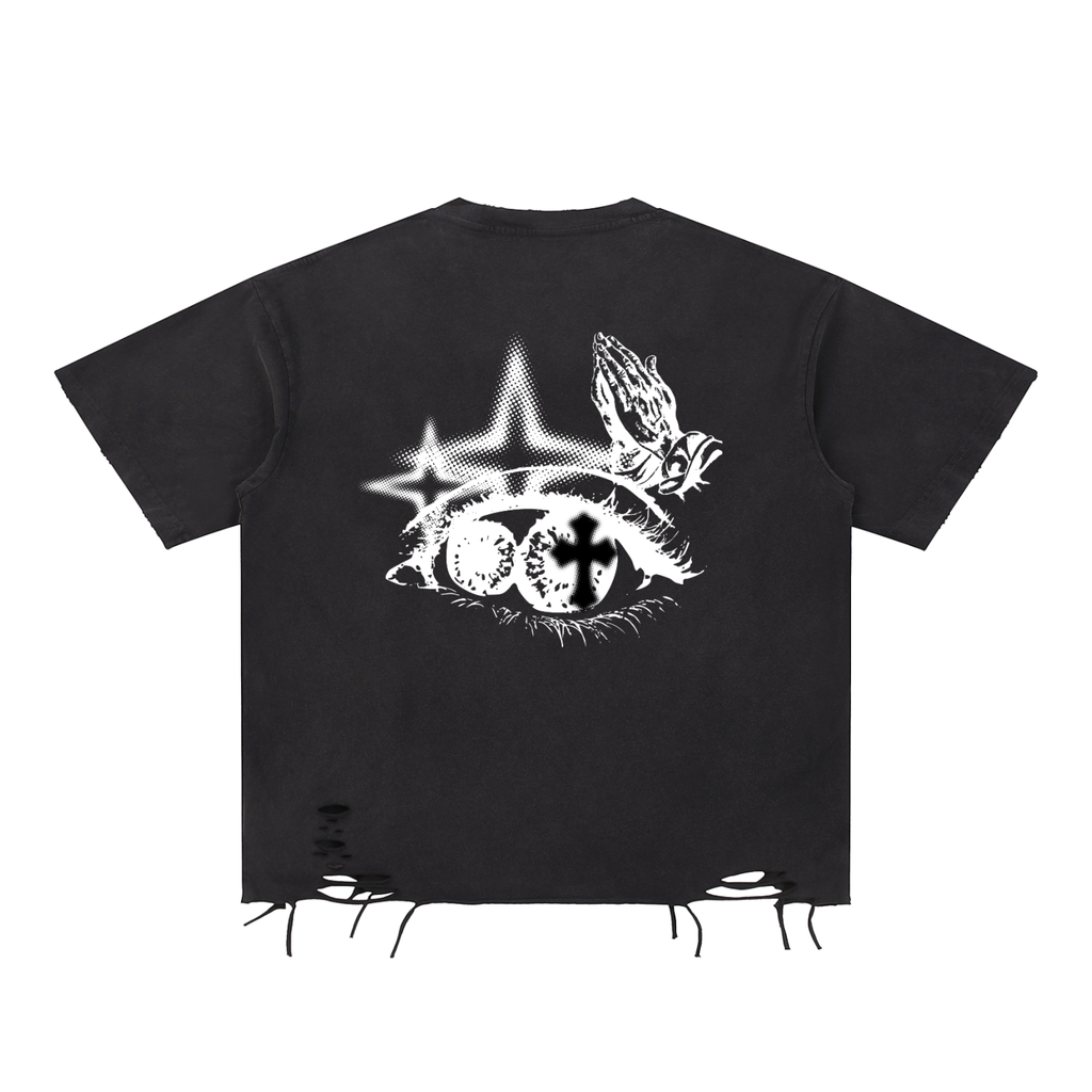 Streetwear ,EYEOFFAITH ,Distressed ,Christ