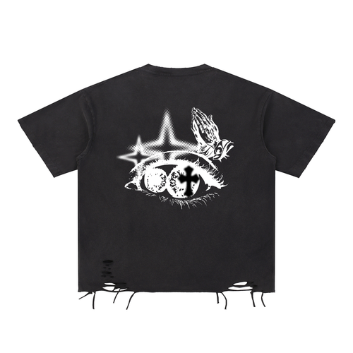 Streetwear ,EYEOFFAITH ,Distressed ,Christ